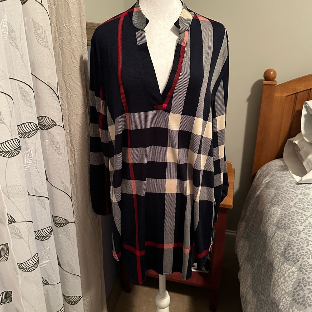 Striped V-Neck Blouse